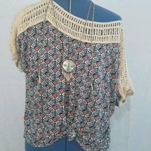 FREE PEOPLE SLUCH STITCH TOP